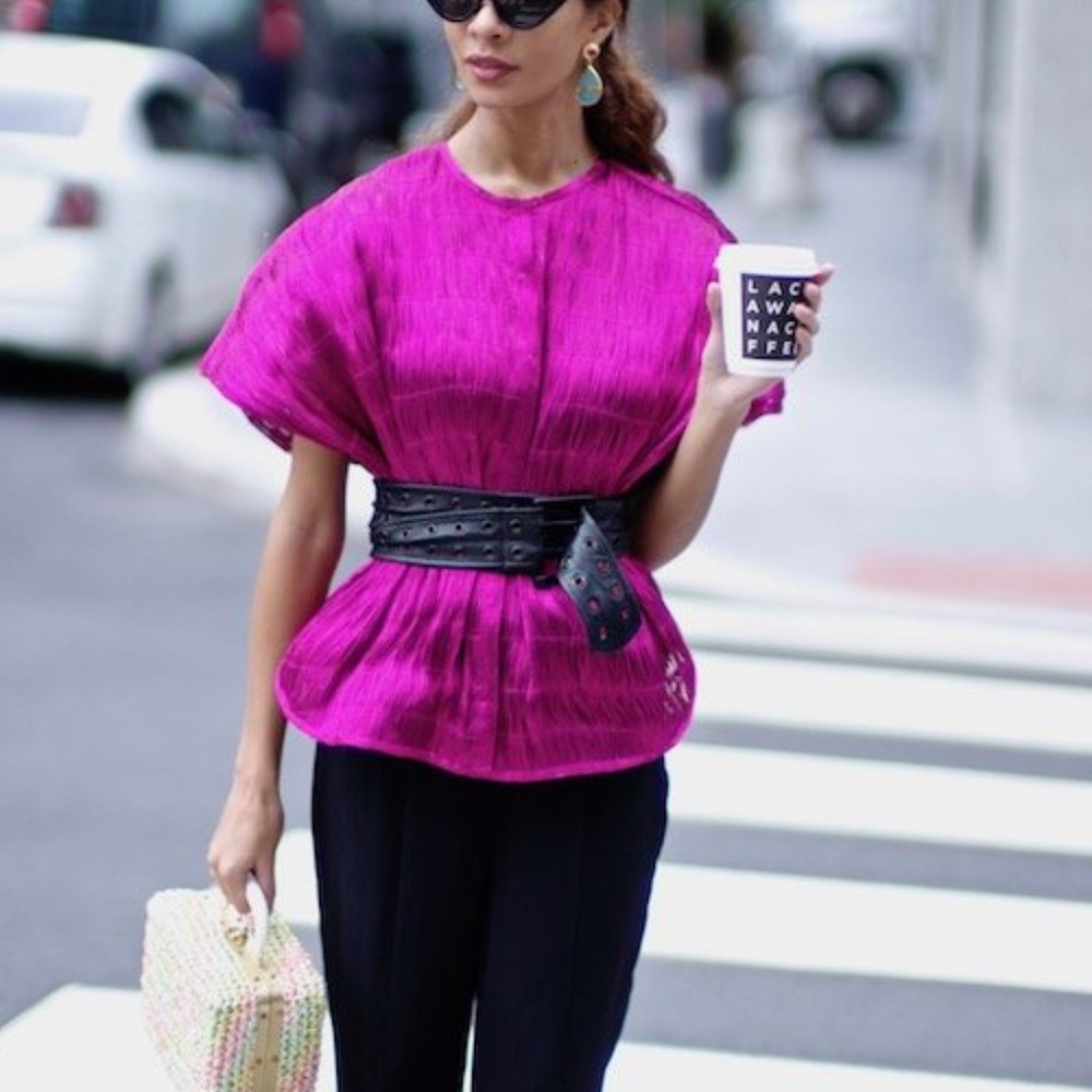 RimZim Dadu Fuchsia Zari Cord Jacket